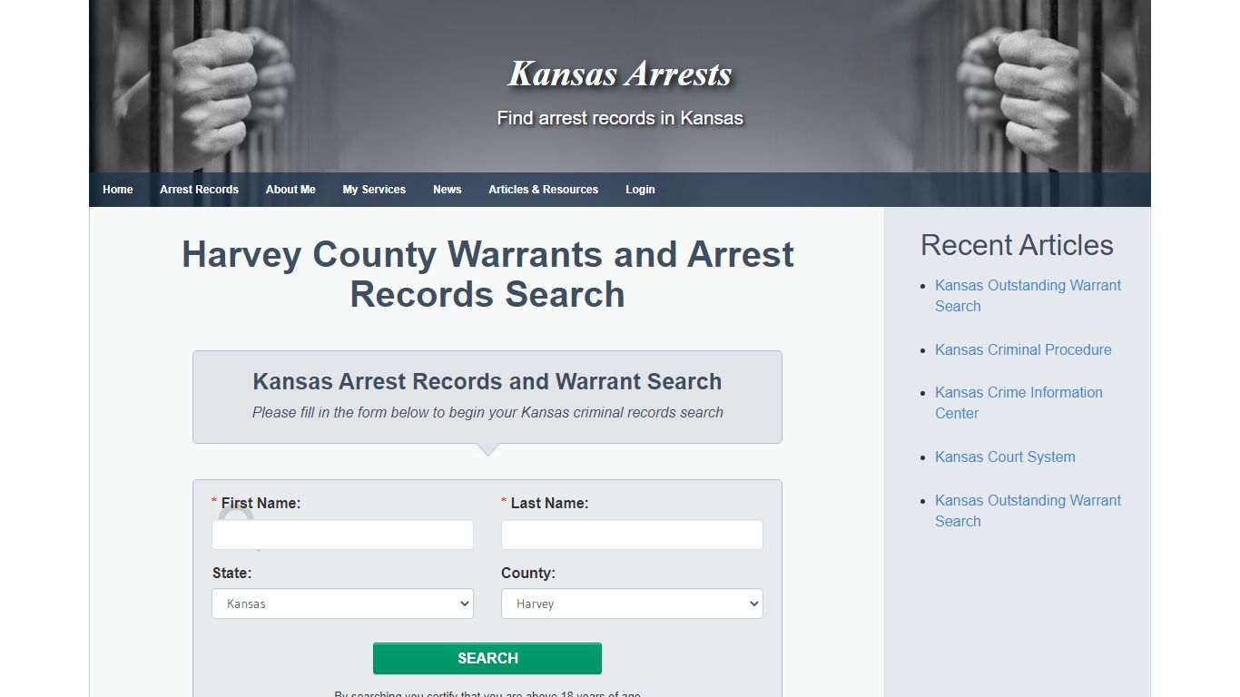 Harvey County Warrants and Arrest Records Search - Kansas ...